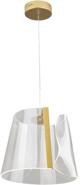 Lampa wisząca SEDA P0384 zwis do salonu LED 8W 3000K złoty