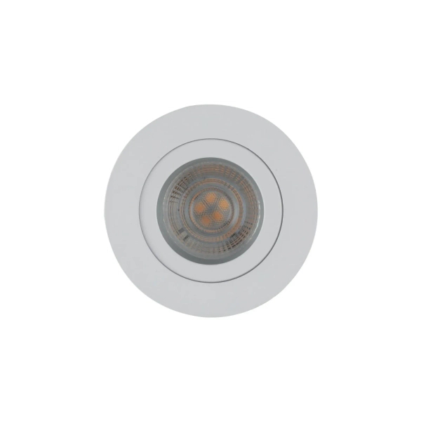 Lampa sufitowa AURA białe oczko regulowany kąt podtynkowe 1xGU10 IP65 10572