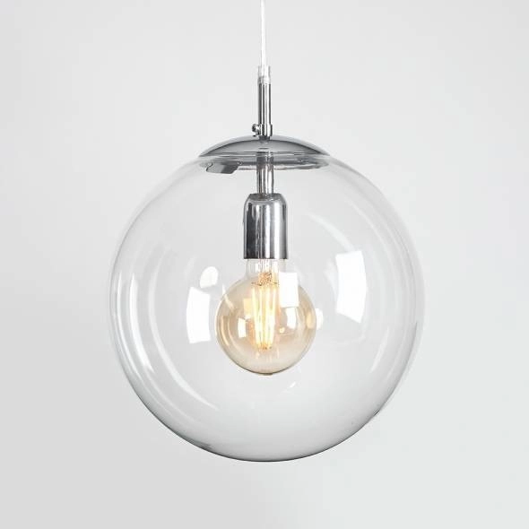 Wisząca lampa skandynawska GLOBE 562G2 szklana kula ball przezroczysta