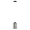 Szklana zwisająca lampa Elaris LP-8103/1P SM przydymiona czarny