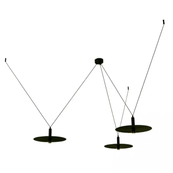 Potrójna wisząca lampa 23229 LED 21W 3000K okrągły czarny