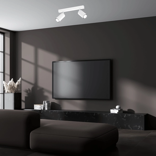 Minimalistyczna lampa sufitowa Hudson MLP8802 biała