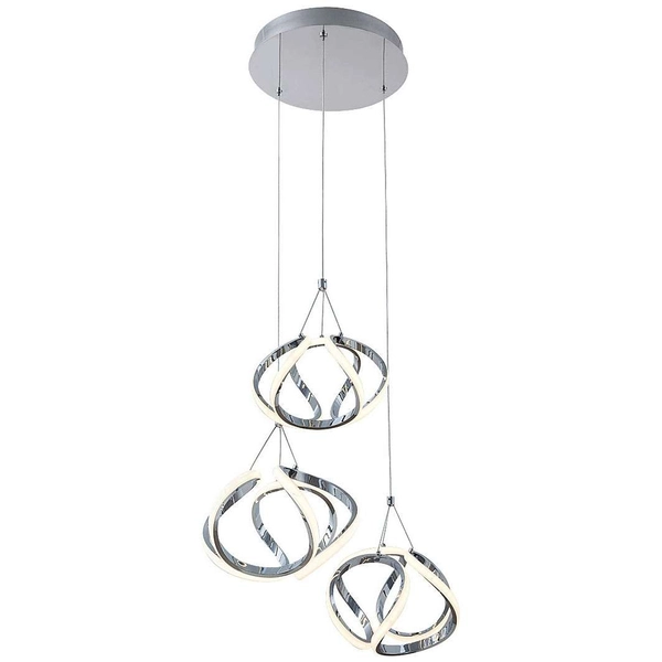 LAMPA wisząca PALMIRA 5771 Rabalux metalowa OPRAWA spirala LED 50W 3000K dekoracyjny ZWIS kaskada chrom