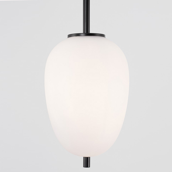 Sypialniana lampa wisząca Marc LE42723 nad łóżko łezka kropla biała czarna
