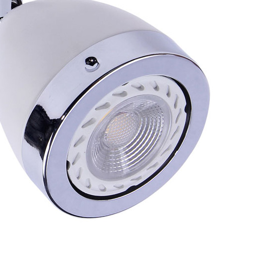 Spot LAMPA sufitowa CALASA SPL-9372-1A WH Italux regulowana OPRAWA metalowy reflektorek biały chrom