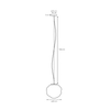 Szklany zwis kuchenny CLOE M 11070102 kulista lampa wisząca biała