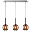 Molekułowa lampa wisząca MONIC MD1629-3A Copper szklana balls miedziana