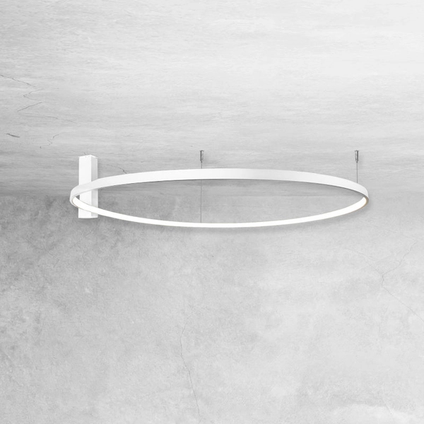 Biała lampa przysufitowa Agari 1343 LED 51W 4000K do jadalni