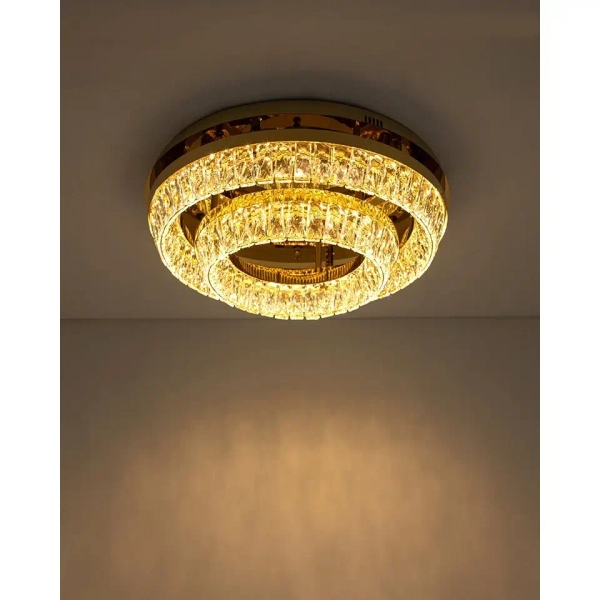 Sufitowa lampa glamour SAVOY MSE1501100530 LED 53W 3000K złota