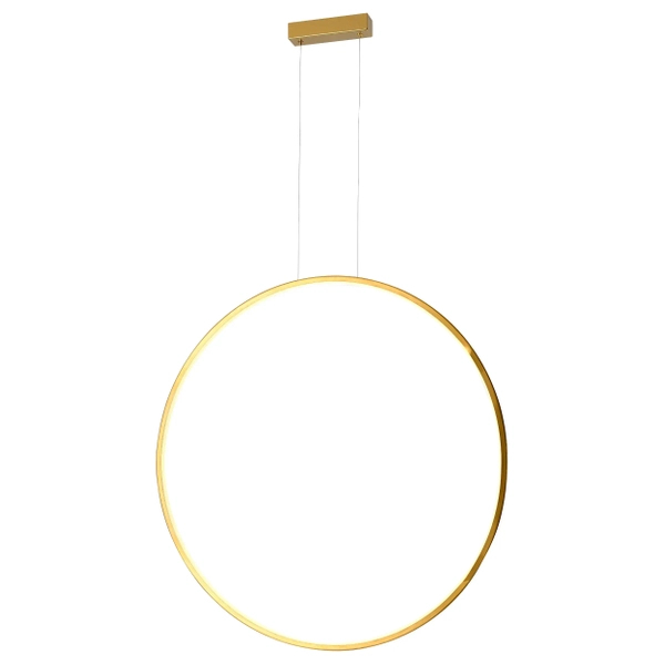 Metalowa lampa wisząca Loop PL0119-85-GD Yaskr LED 39W 3000K ring złota