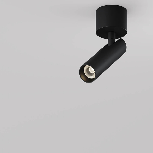 Nasufitowa lampa Focus C141CL-L125-6W3K-B LED 6W 3000K podłużna czarna