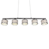 Sypialniana lampa wisząca Karpun 311600506 metal tkanina srebrny