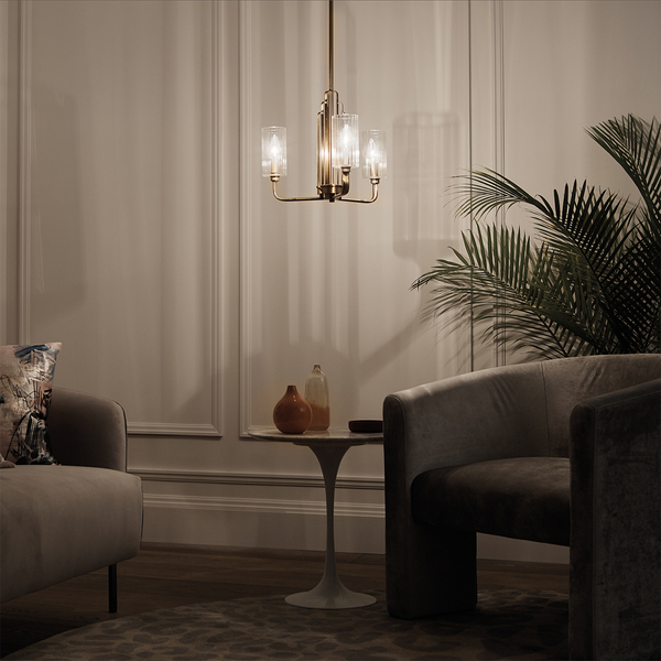 Żyrandol wiszący QN-KIMROSE3-BNB art deco szklany mosiądz