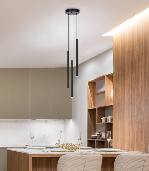 Kaskada lampa wisząca Gelato K-4862 Kaja nad łóżko do sypialni czarna
