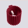 Lampa ścienna AURA SL.1821 ryflowana burgundowa G9