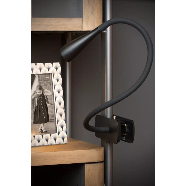 Lampa biurkowa z klipsem ZOZY 18256/03/30 Lucide LED 4W 3000K czarna