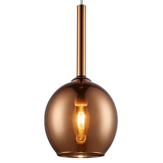 Molekułowa lampa wisząca MONIC MD1629-3A Copper szklana balls miedziana