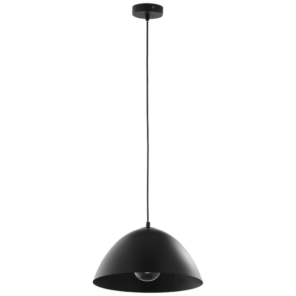 Zwisowa lampa do przedpokoju Faro 3194 półokrąg loftowa zwis czarna
