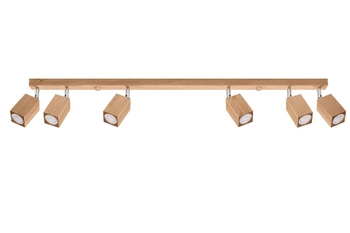 Sufitowa lampa skandynawska SL.1039 z regulacją drewniana