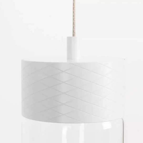 Minimalistyczna lampa wisząca FUSION P0646 LED 7W 3000K biała