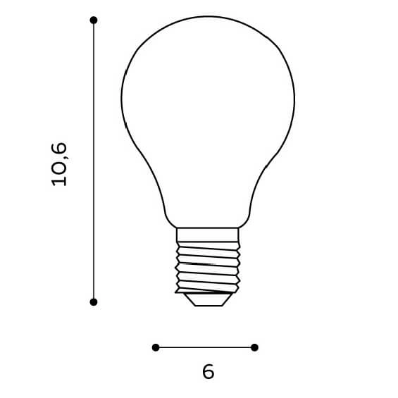 Żarówka AZ4022 Azzardo E27 8W 806lm 4000K szklana biały