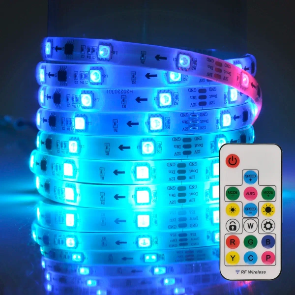 Taśma LED RGB 24W 314970 Polux pasek 5 metrów 380lm biały IP65