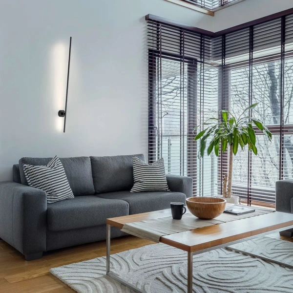 Ścienna lampa metalowa Inigo LED 11W kinkiet listwa czarna