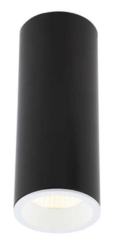 Zestaw lampa sufitowa Long C0154 + RC0153/C0154 WHITE Maxlight LED 7W 3000K czarna pierścień biały