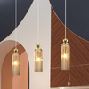 Lampa wisząca z kloszem Antic MOD302PL-01CG koniakowa złota