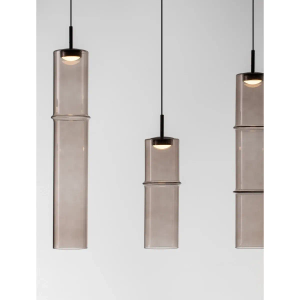 Eleganckie zwisające tubki SARTANO LE45165 LED 18W 3000K mokka