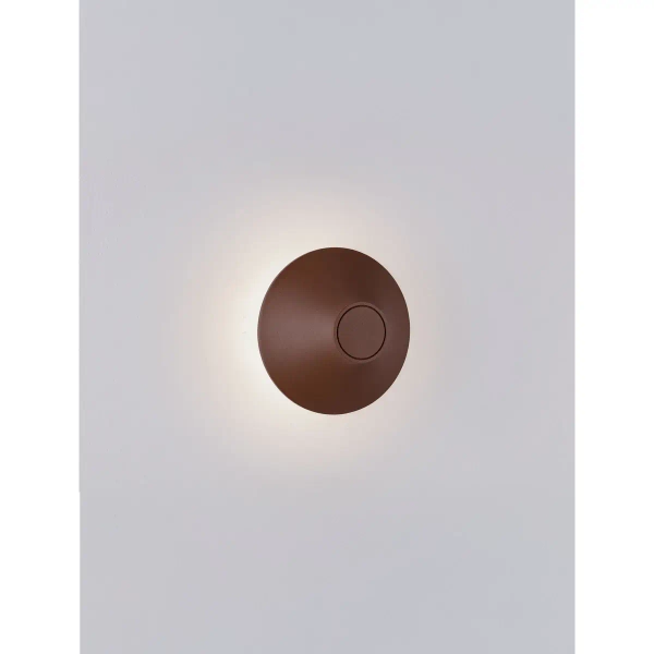 Nowoczesny ścienny kinkiet QUERILO LE75187 LED 11W 3000K IP54 rdzawy