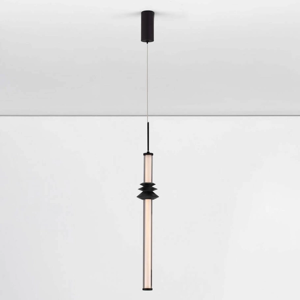 Zwisowa lampa tuba URUBICHA LE44688 LED 7W 3000K podłużna czarna