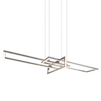 Lampa wisząca ściemnialna ZENITRA DL307320310 LED 34W 3000K srebrna