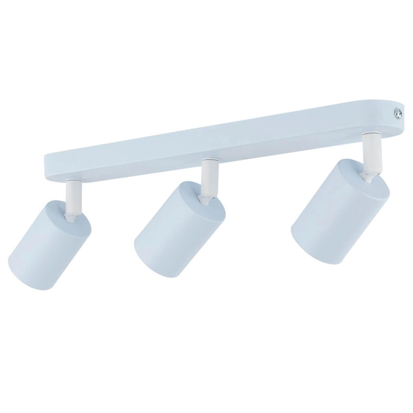 Natynkowa lampa Livia 10238 do sypialni sople potrójna niebieska