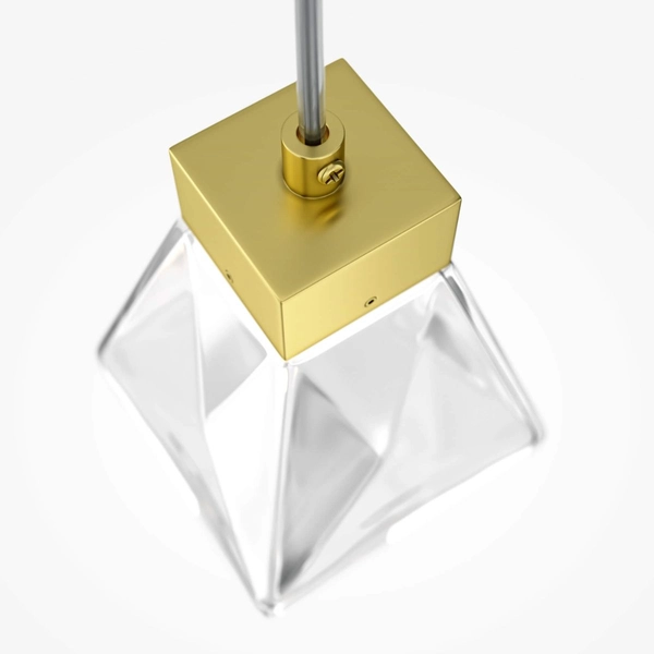 Kryształowa wisząca lampa Coctail Time MOD325PL-01G złota