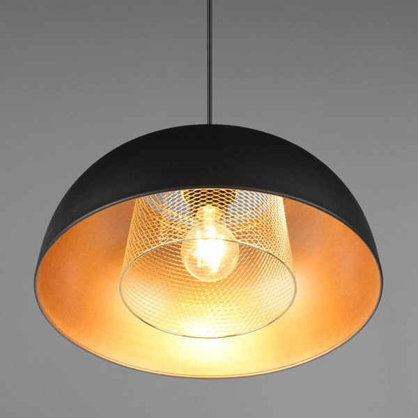 Zwieszana lampa Punch R30811932 RL Light kopuła do salonu czarna
