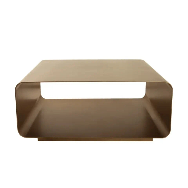 Stolik do nowoczesnych salonów NOURA MM001501100367 złoty metal 90cm