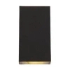 Ogrodowa lampa elewacyjna AGI KM2X3WW LED 6W 3000K IP65 czarna