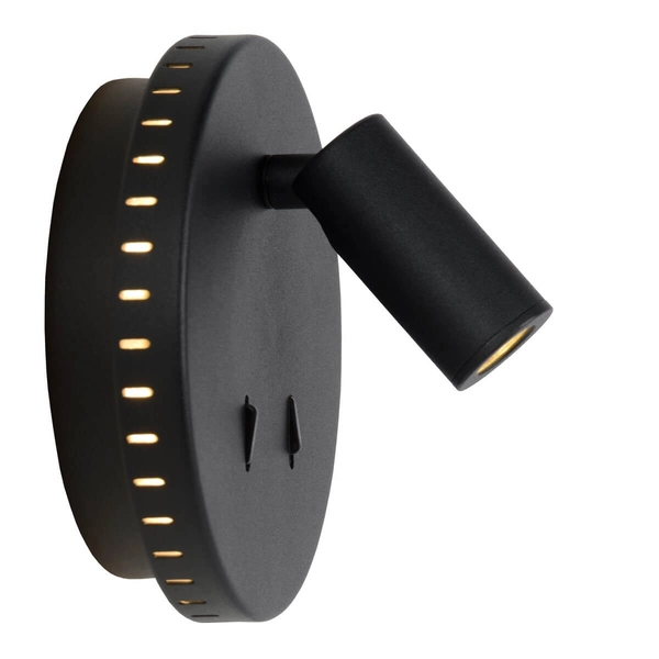 Ścienna lampa nad łóżko BENTJER 79201/09/30 Lucide LED 6W+3W 3000K czarny