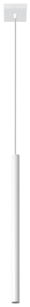 LAMPA wisząca STELLO SL.0465 metalowa OPRAWA zwis sopel tuba biała