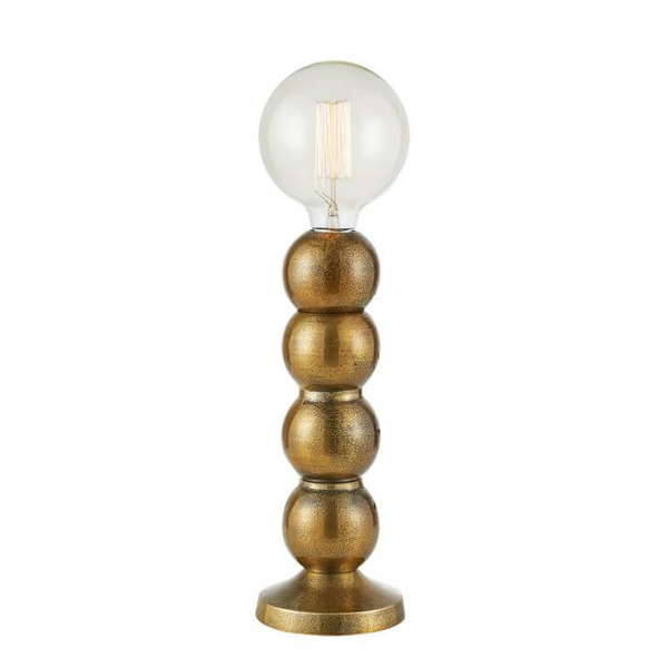 Lampa stołowa kula Gong 108780 Markslojd metal szkło złoty przezroczysty