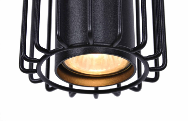 Lampa wisząca Falcon K-4931 tuby na listwie czarne
