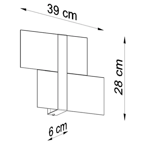 Biała lampa ścienna SL.1044 szklana lampa do przedpokoju