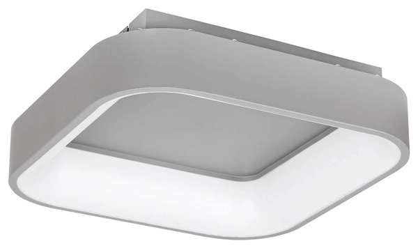 Sufitowa LAMPA plafoniera ADELINE 3926 Rabalux kwadratowa OPRAWA plafon LED 28W 3000K - 6000K z pilotem szary