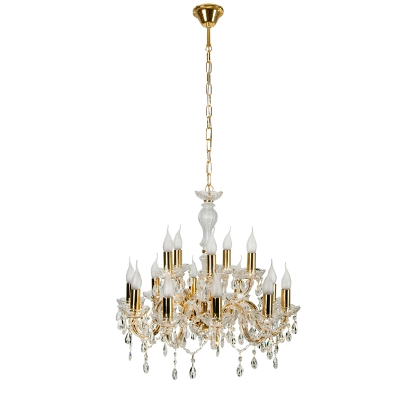 Żyrandol świecznikowy MARIA TERESA 30-95810 klasyczny kandelabr złoty