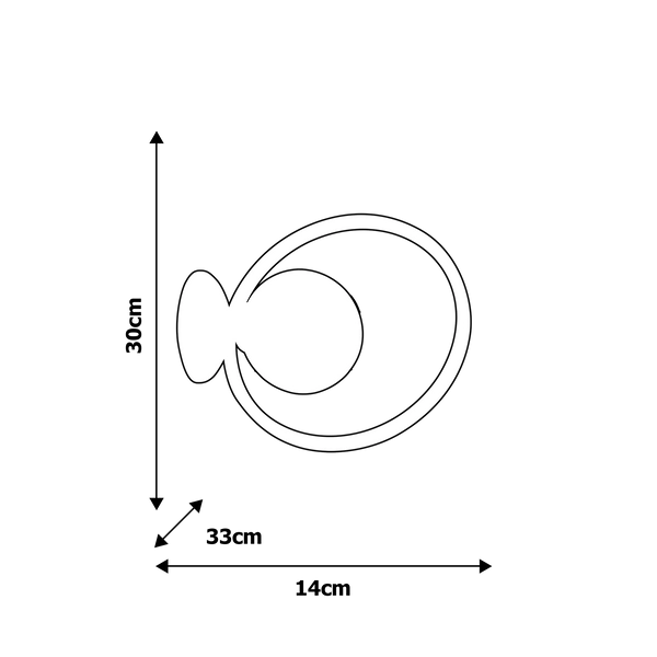 Kinkiet LAMPA ścienna VIENNA MLP5572 Milagro loftowa OPRAWA metalowa ball szklana kula modernistyczna mosiądz biała