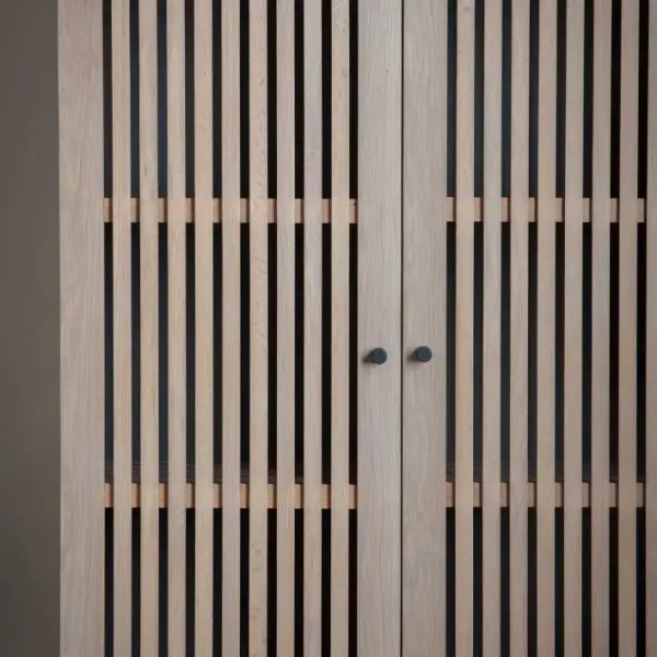 Kredens drewniany Okayama 5059413421129 do sypialni brązowy