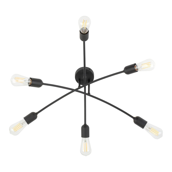 Wielopunktowa lampa sufitowa Helix 4679 TK Lighting metalowa czarna