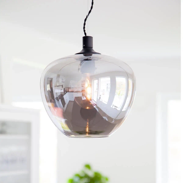 Lampa wisząca szklana Bellissimo 4200570-4505 do jadalni przydymiona