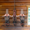 Wisząca lampa latarnia ENNA 7860 Rabalux retro zwis miedziana czarna